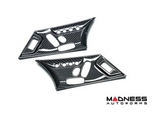 Jaguar F-TYPE Interior Trim - Carbon Fiber - Seat Adjustment Control Cover Trim Kit - 2018+